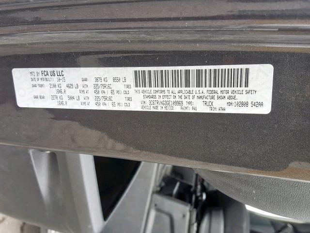 3C6TRVNG3GE109969 - 2016 RAM PROMASTER 石墨色 照片 10