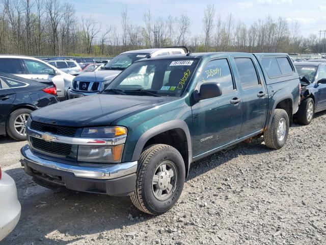 1GCDT136458182549 - 2005 CHEVROLET COLORADO GREEN photo 2