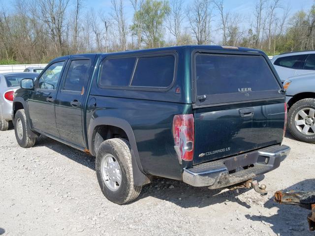 1GCDT136458182549 - 2005 CHEVROLET COLORADO GREEN photo 3