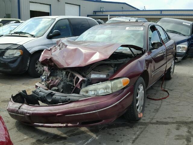 2G4WS52J311144425 - 2001 BUICK CENTURY CU MAROON photo 2