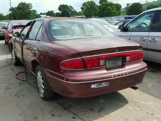 2G4WS52J311144425 - 2001 BUICK CENTURY CU MAROON photo 3