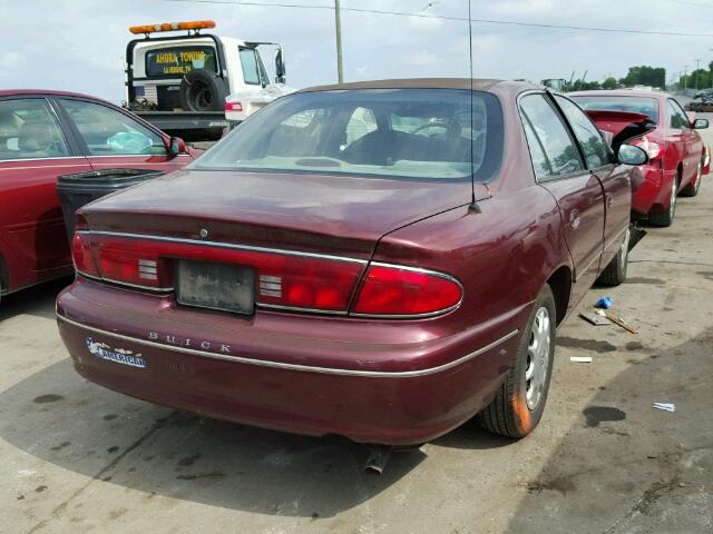 2G4WS52J311144425 - 2001 BUICK CENTURY CU MAROON photo 4