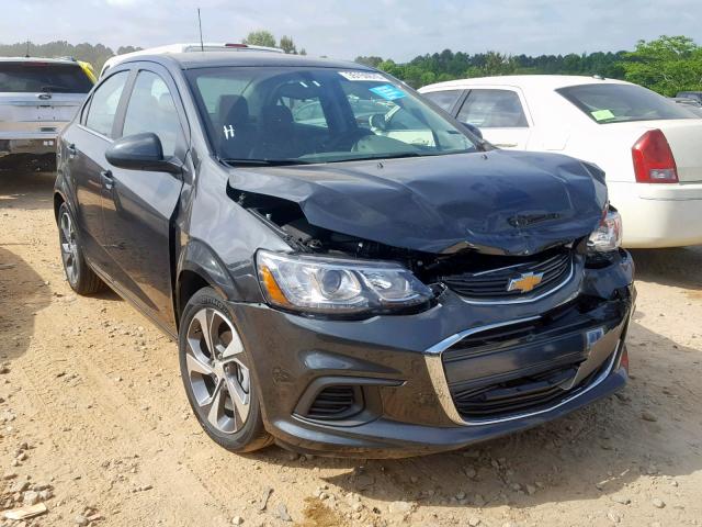 1G1JF5SB8K4125654 - 2019 CHEVROLET SONIC PREM GRAY photo 1