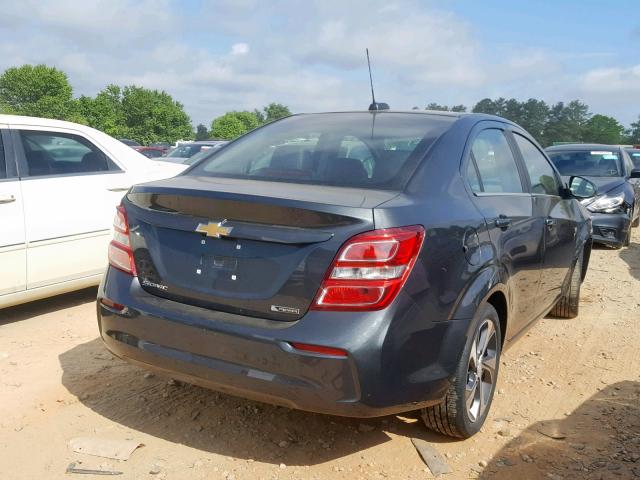 1G1JF5SB8K4125654 - 2019 CHEVROLET SONIC PREM GRAY photo 4