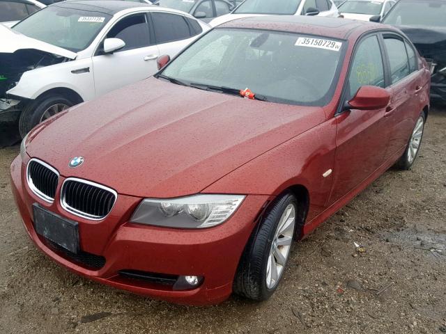 WBAPH5C54BA443600 - 2011 BMW 328 I SULE MAROON photo 2