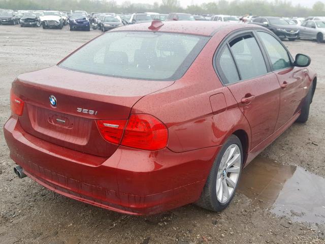 WBAPH5C54BA443600 - 2011 BMW 328 I SULE MAROON photo 4