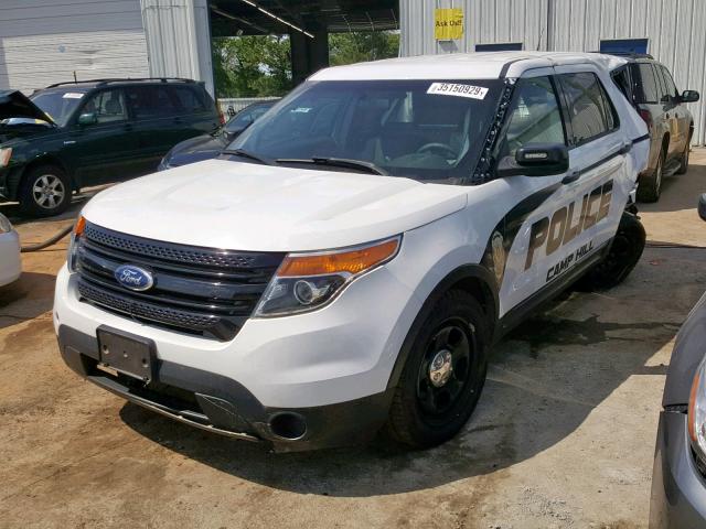 1FM5K8AR0EGA80924 - 2014 FORD EXPLORER P WHITE photo 2