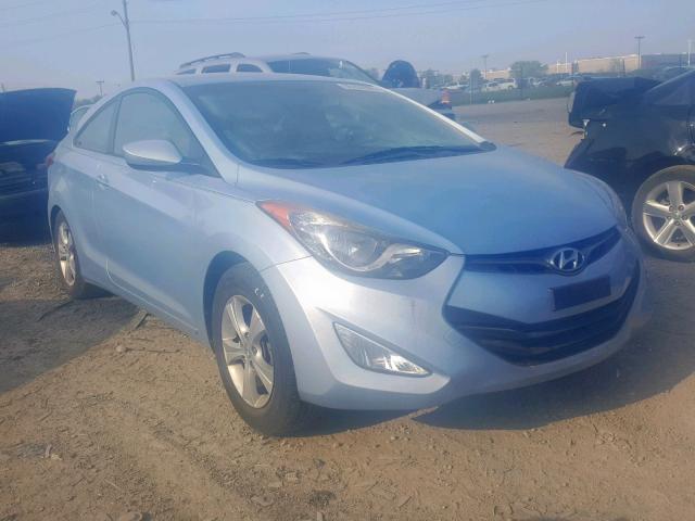 KMHDH6AE3DU003136 - 2013 HYUNDAI ELANTRA CO BLUE photo 1