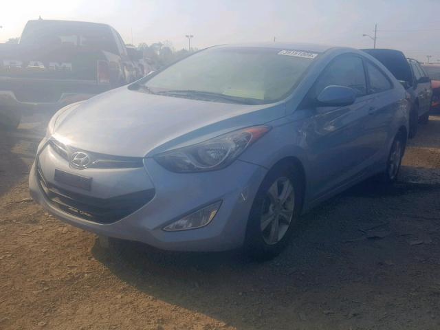 KMHDH6AE3DU003136 - 2013 HYUNDAI ELANTRA CO BLUE photo 2