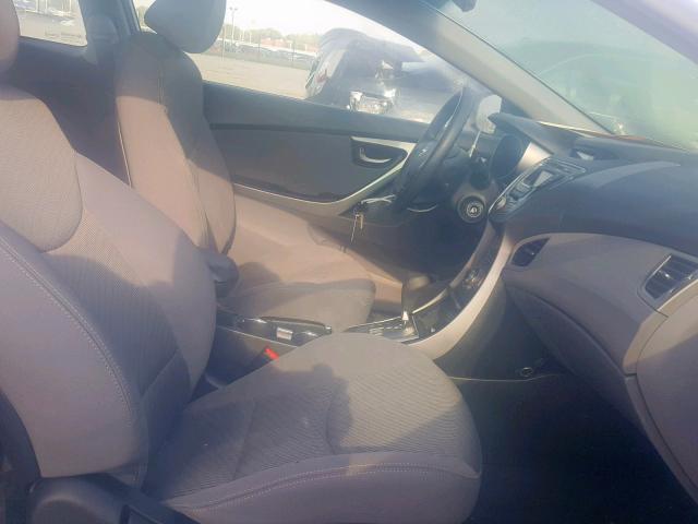 KMHDH6AE3DU003136 - 2013 HYUNDAI ELANTRA CO BLUE photo 5