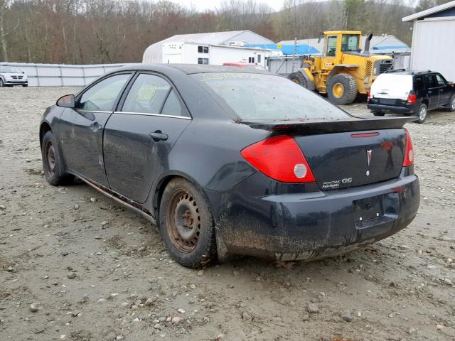 1G2ZF57B484219286 - 2008 PONTIAC G6 VALUE L BLACK photo 3