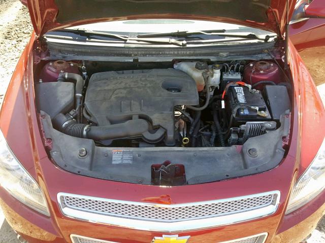 1G1ZE5E18BF123514 - 2011 CHEVROLET MALIBU LTZ მუქწითელი ფოტო 7