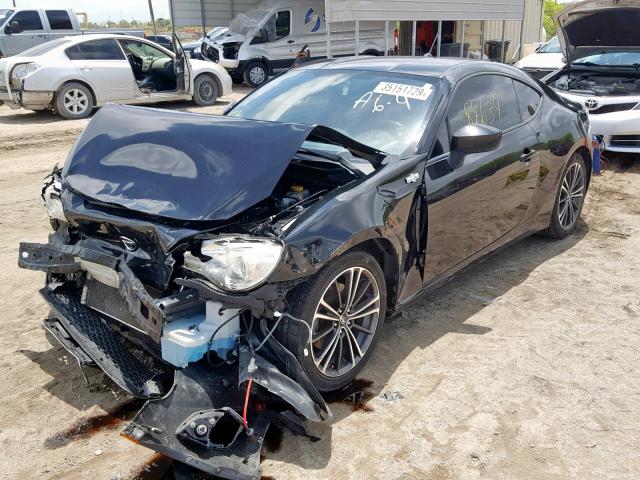 JF1ZNAA14D2723789 - 2013 TOYOTA SCION FR-S BLACK photo 2