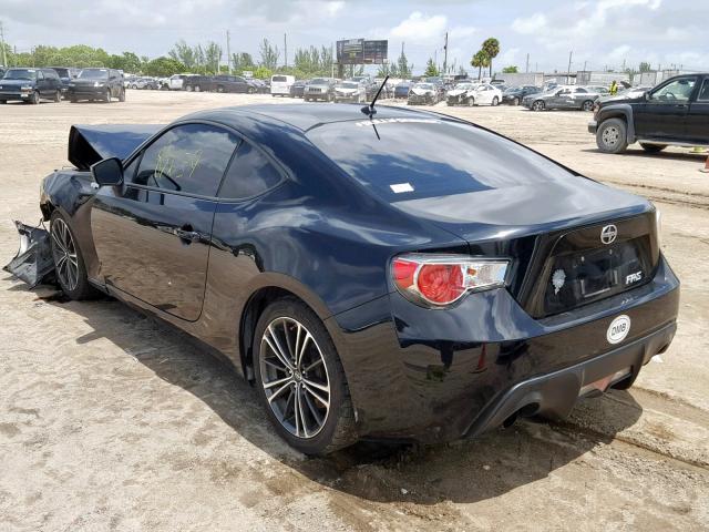 JF1ZNAA14D2723789 - 2013 TOYOTA SCION FR-S BLACK photo 3