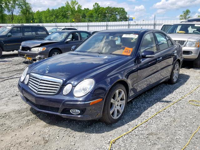 WDBUF56X18B301456 - 2008 MERCEDES-BENZ E 350 BLUE photo 2