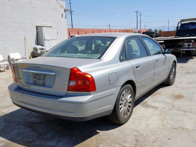 YV1TS91Z141351616 - 2004 VOLVO S80 T6 SILVER photo 4