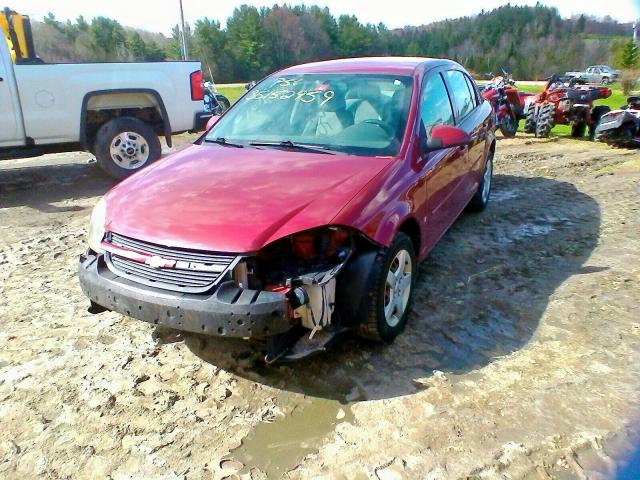 1G1AL58F987339787 - 2008 CHEVROLET COBALT LT RED photo 2