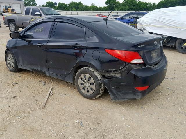 KMHCT4AE6GU114525 - 2016 HYUNDAI ACCENT SE BLACK photo 3