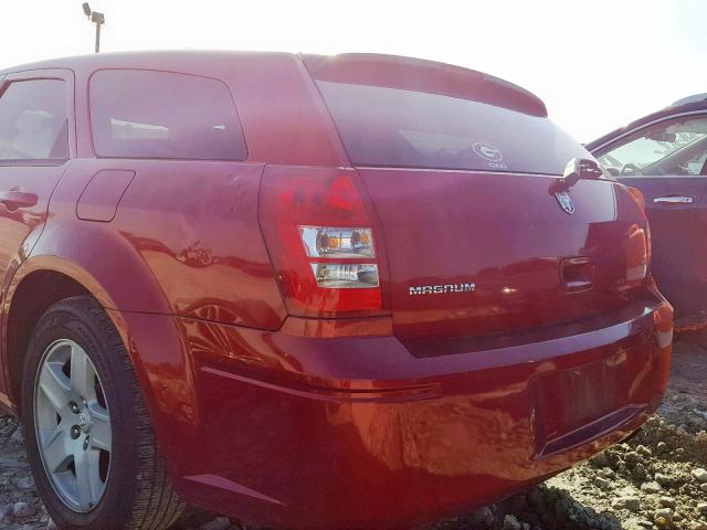 2D4FV48V35H158437 - 2005 DODGE MAGNUM SXT RED photo 9