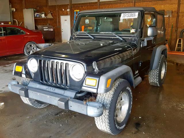 1J4FA29113P371382 - 2003 JEEP WRANGLER / BLACK photo 2