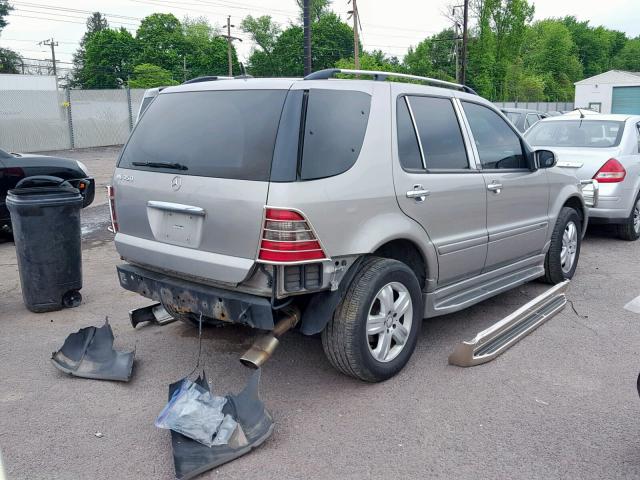 4JGAB57EX5A547903 - 2005 MERCEDES-BENZ ML 350 GRAY photo 4