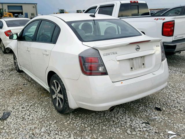 3N1AB6AP7BL726041 - 2011 NISSAN SENTRA 2.0 WHITE photo 3