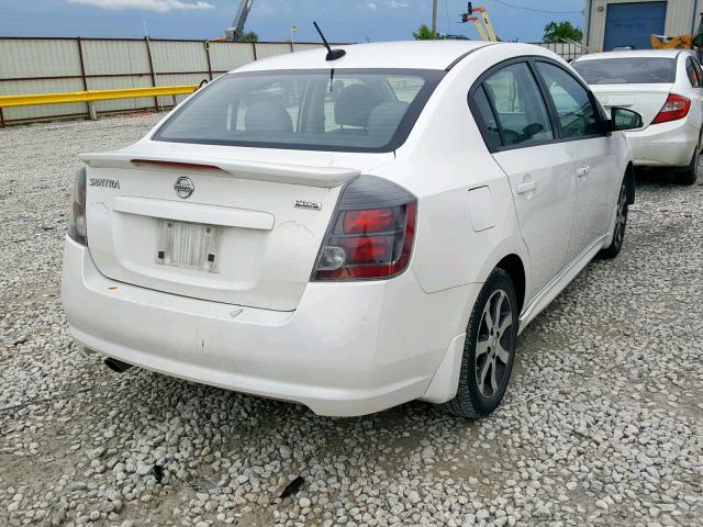 3N1AB6AP7BL726041 - 2011 NISSAN SENTRA 2.0 WHITE photo 4