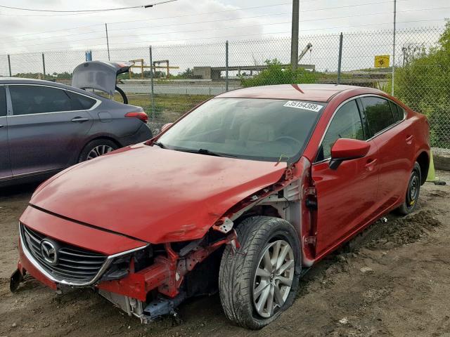 JM1GJ1U57G1422164 - 2016 MAZDA 6 SPORT RED photo 2