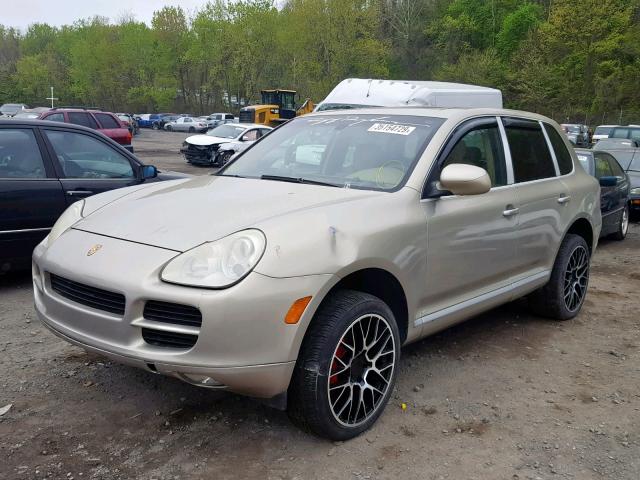 WP1AB29P54LA70302 - 2004 PORSCHE CAYENNE S GOLD photo 2