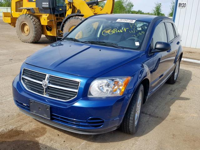 1B3HB48A89D182068 - 2009 DODGE CALIBER SX BLUE photo 2