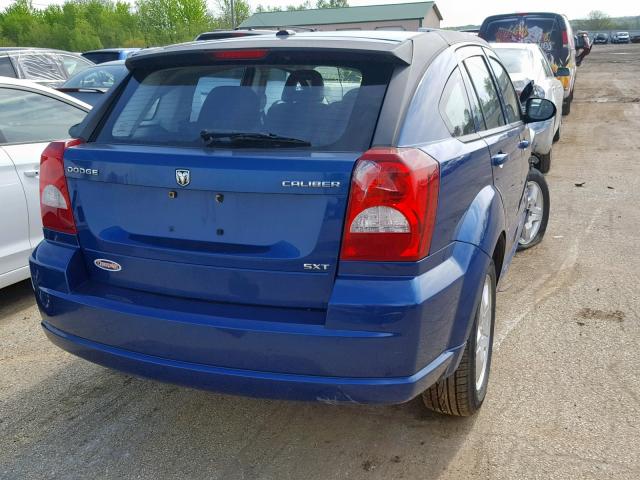 1B3HB48A89D182068 - 2009 DODGE CALIBER SX BLUE photo 4