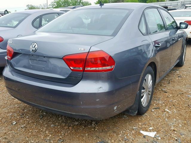 1VWAS7A36EC064529 - 2014 VOLKSWAGEN PASSAT S CHARCOAL photo 4