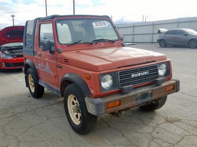 JS4JC51C9J4209858 - 1988 SUZUKI SAMURAI RED photo 1