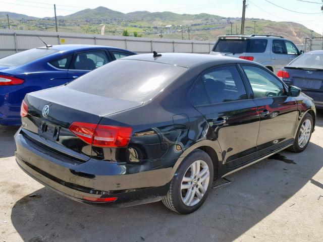 3VW2K7AJXFM353688 - 2015 VOLKSWAGEN JETTA BASE BLACK photo 4