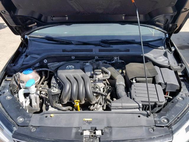 3VW2K7AJXFM353688 - 2015 VOLKSWAGEN JETTA BASE BLACK photo 7