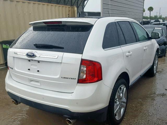 2FMDK3KC0BBA41536 - 2011 FORD EDGE LIMIT WHITE photo 4