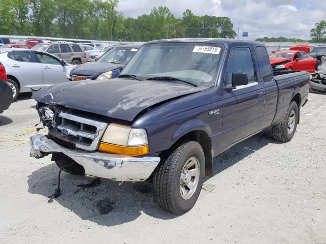 1FTYR14V3YTA14246 - 2000 FORD RANGER SUP BLUE photo 2