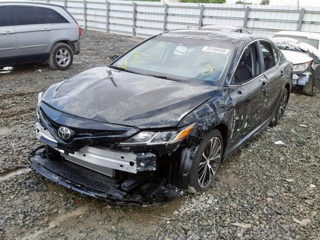 4T1B11HK9KU183052 - 2019 TOYOTA CAMRY L BLACK photo 2