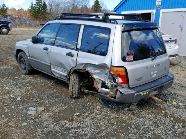 JF1S76557YH709025 - 2000 SUBARU FORESTER S SILVER photo 3