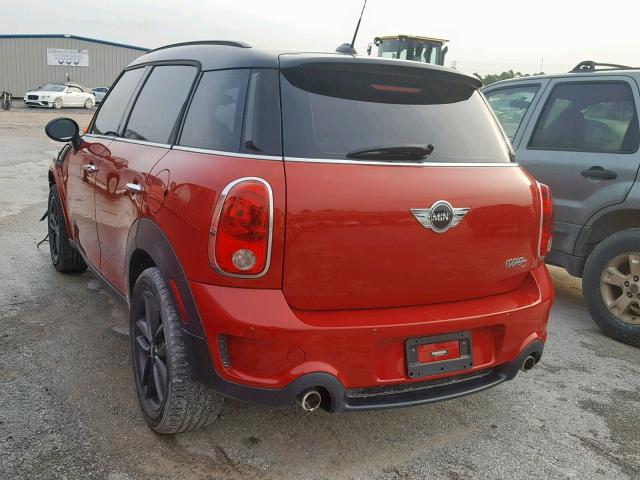 WMWZC5C53DWM15963 - 2013 MINI COOPER S C RED photo 3