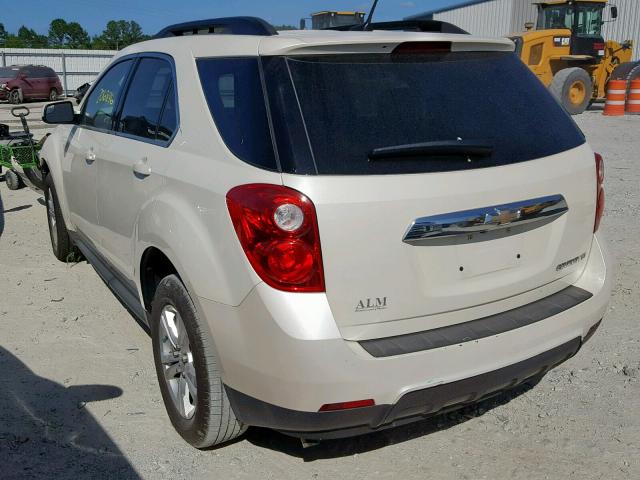 1GNALCEK7EZ130472 - 2014 CHEVROLET EQUINOX LT WHITE photo 3