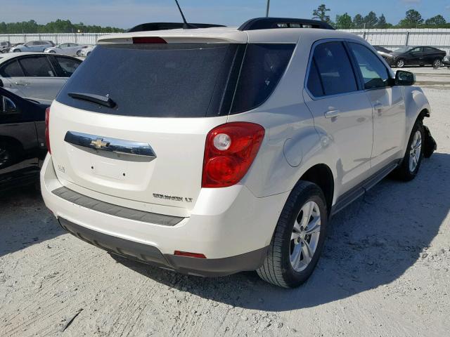 1GNALCEK7EZ130472 - 2014 CHEVROLET EQUINOX LT WHITE photo 4