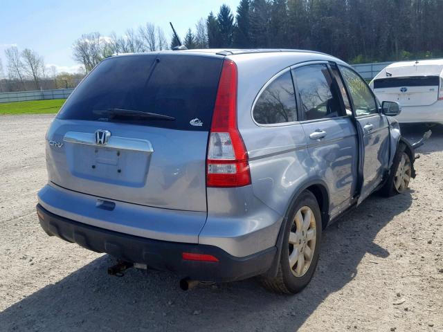 5J6RE48719L066032 - 2009 HONDA CR-V EXL SILVER photo 4