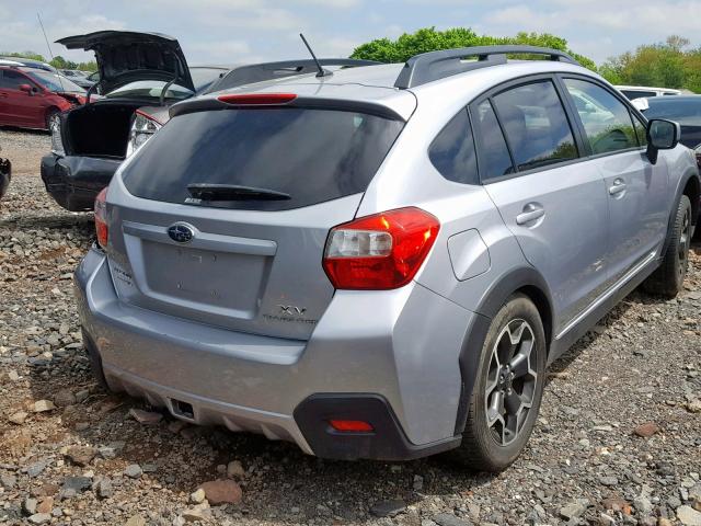 JF2GPAVC1D2857703 - 2013 SUBARU XV CROSSTR SILVER photo 4