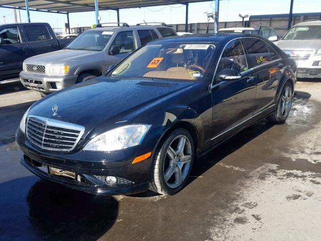 WDDNG71X48A157158 - 2008 MERCEDES-BENZ S 550 BLACK photo 2