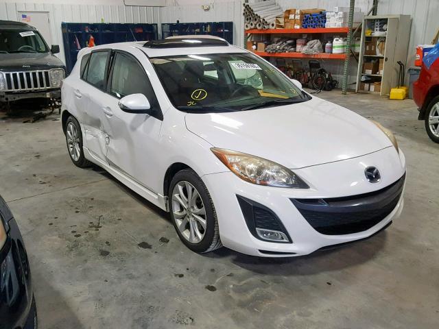 JM1BL1H55A1150736 - 2010 MAZDA 3 S WHITE photo 1