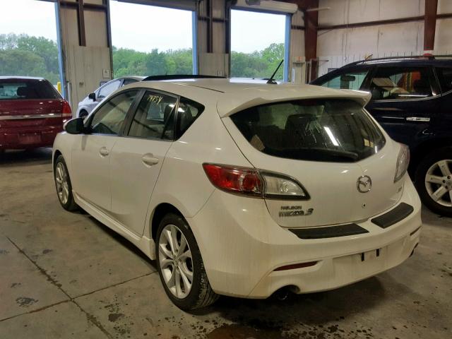 JM1BL1H55A1150736 - 2010 MAZDA 3 S WHITE photo 3