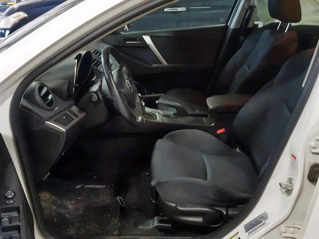 JM1BL1H55A1150736 - 2010 MAZDA 3 S WHITE photo 5