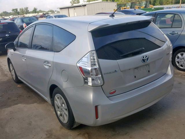 JTDZN3EUXD3247410 - 2013 TOYOTA PRIUS V SILVER photo 3