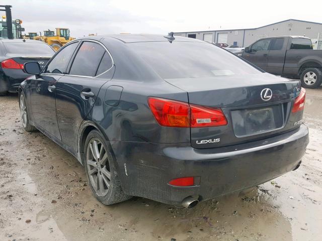 JTHBK262885060225 - 2008 LEXUS IS 250 GRAY photo 3